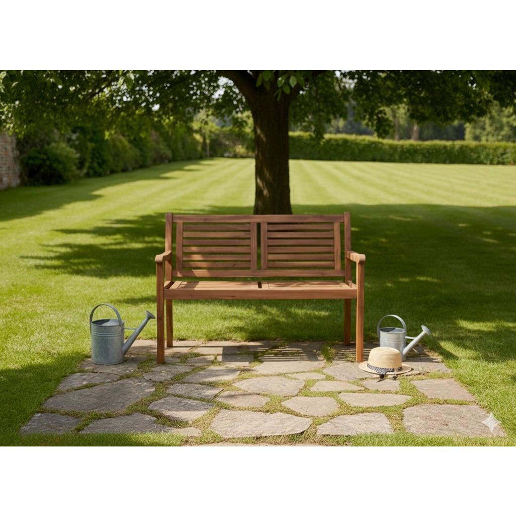 Gartenbank Akazie Braun Lxbxh: 119x57x90 Cm