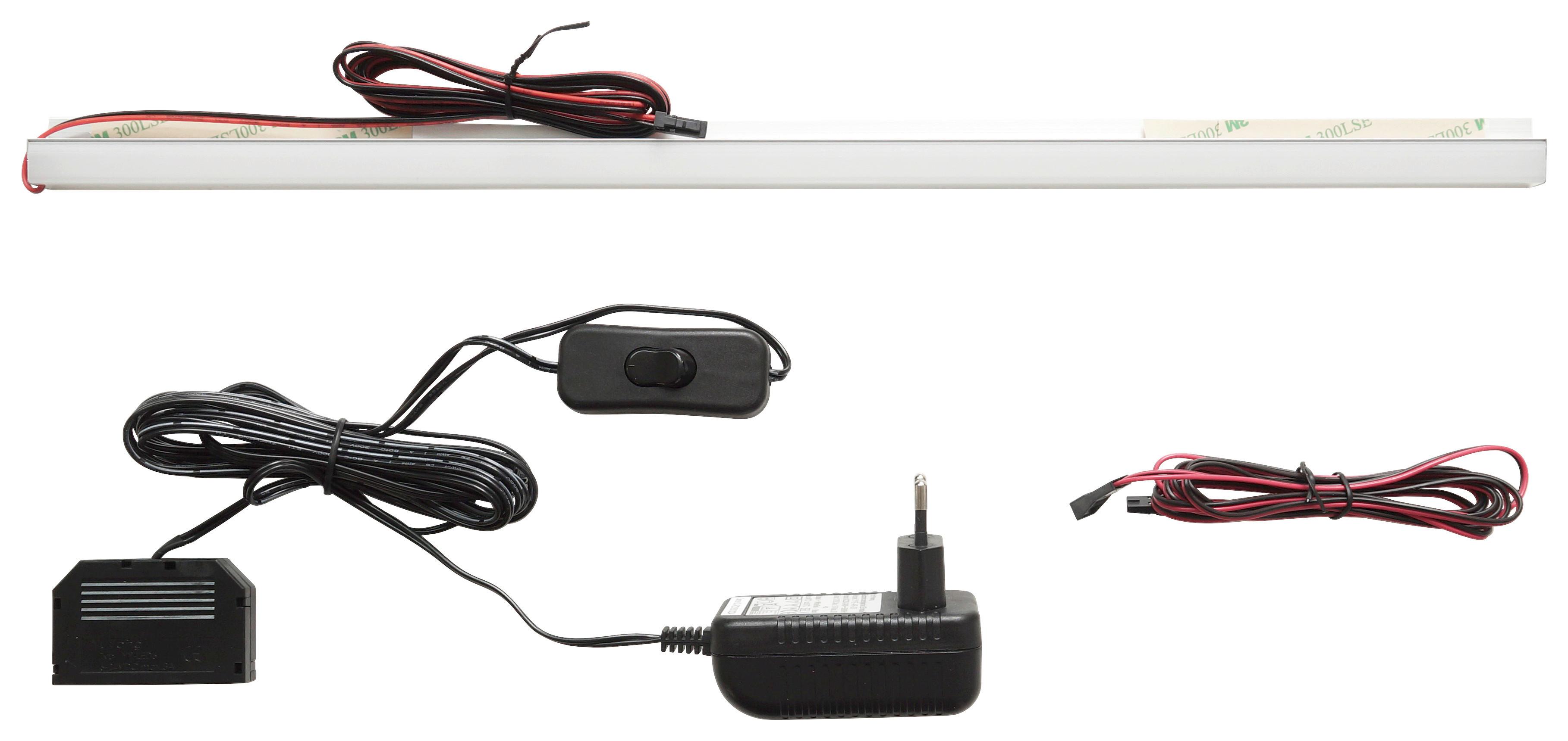 Einlegebodenbeleuchtung 1er Set Buenos Aires 4 W Led - Schwarz/Weiß, Design, Kunststoff/Metall (45/2/2cm) - MID.YOU