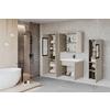 Badezimmer Madrit II 5-Teilig Kaschmir/Beige B: 120,4 cm - Kaschmir/Beige, LIFESTYLE, Glas/Keramik (120,4/131,5/30,2cm) - P & B