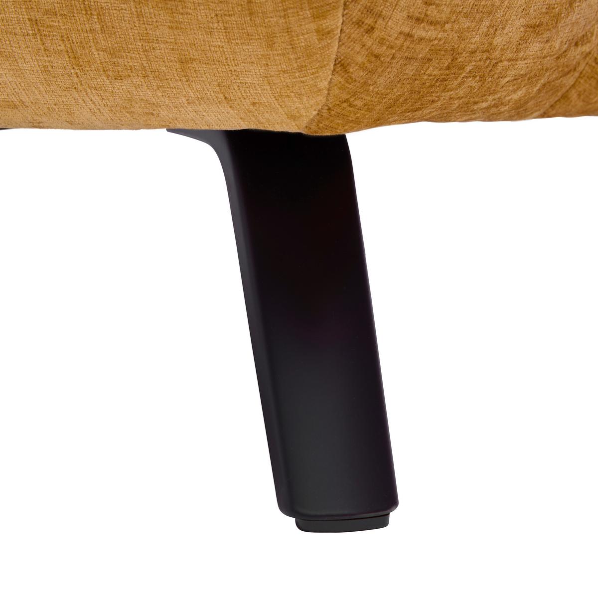 Rohová sedačka NEW YORK, pravá, bronzová tkanina NILE - černá/bronzová, Moderní, kov/kompozitní dřevo (261/87-104/288cm) - Premium Living