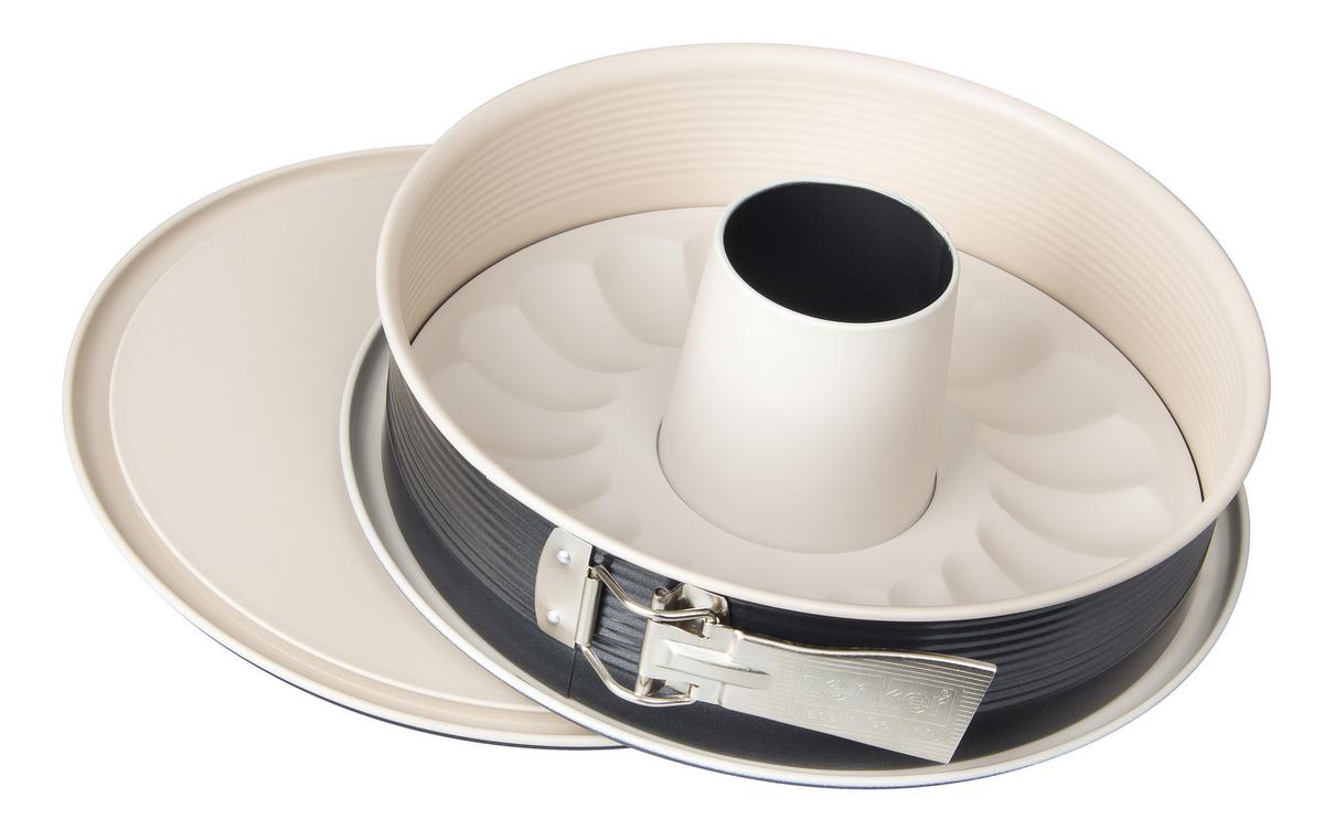 Springform Creme Noir Rund D/H: ca. 28/7 cm Stahl - Anthrazit/Creme, Metall (28/7cm) - Zenker