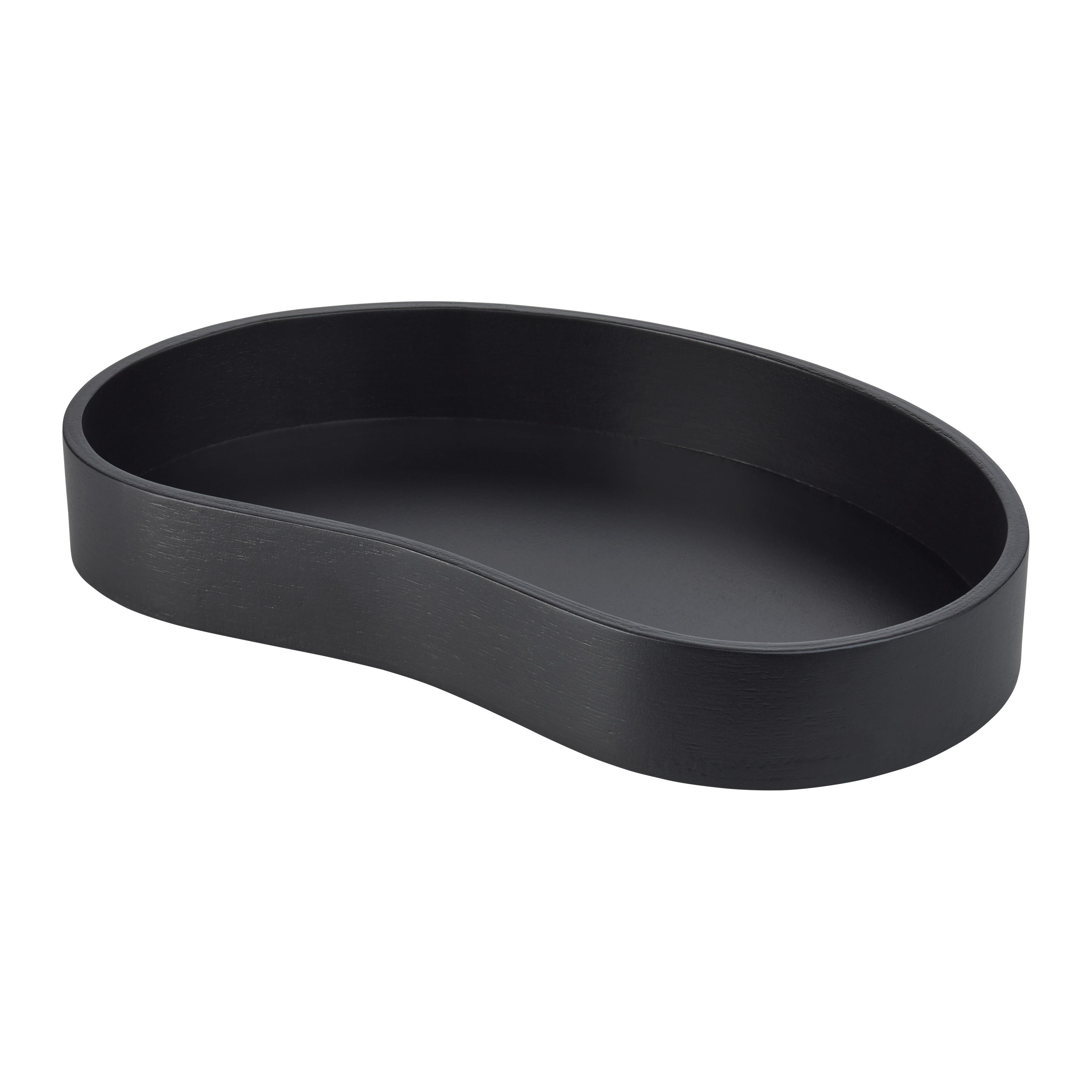 Dekorační podnos Fiona - černá, Basics, dřevo (36/22,5/4cm) - Modern Living
