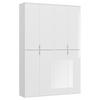 Drehtürenschrank Projekt X Weiß Hg B: 122 cm - Weiß Hochglanz/Weiß, MODERN, Holzwerkstoff (122/193/34cm) - MID.YOU