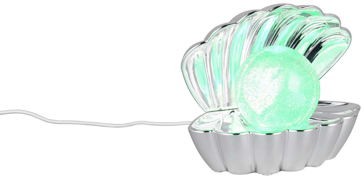 LED-Dekoleuchte Shelly - Chromfarben, Basics, Kunststoff/Metall (17,5/14,5/12,5cm) - Luca Bessoni