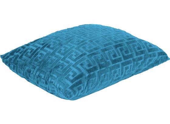 Zierkissen Mäander 48x48 cm - Türkis, KONVENTIONELL, Textil (48/48cm) - Ombra Zierkissen Mäander 48x48 cm - Türkis, KONVENTIONELL, Textil (48/48cm) - Ombra