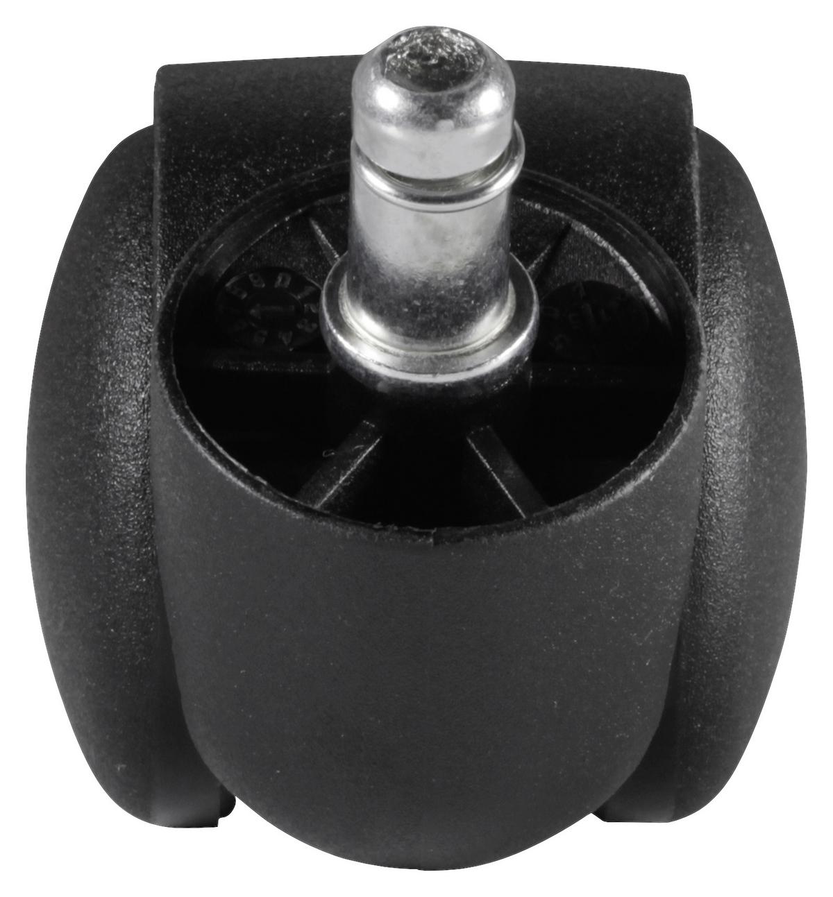 Drehstuhlrolle Ø 5 cm 5er-Set - Schwarz, Basics, Kunststoff (5cm) - MID.YOU