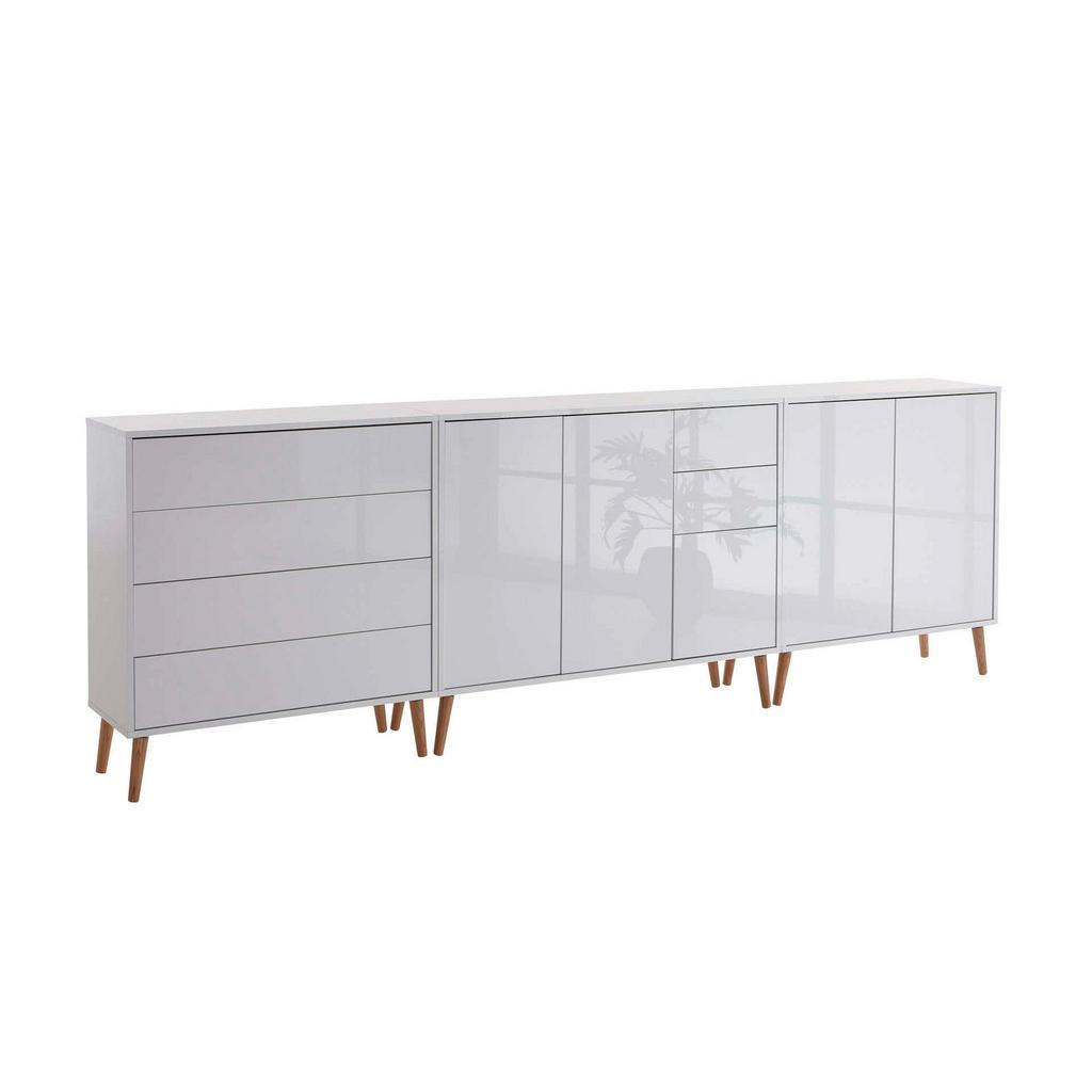SIDEBOARD Mailand 7 B:263,5cm Weiß/Ecihe