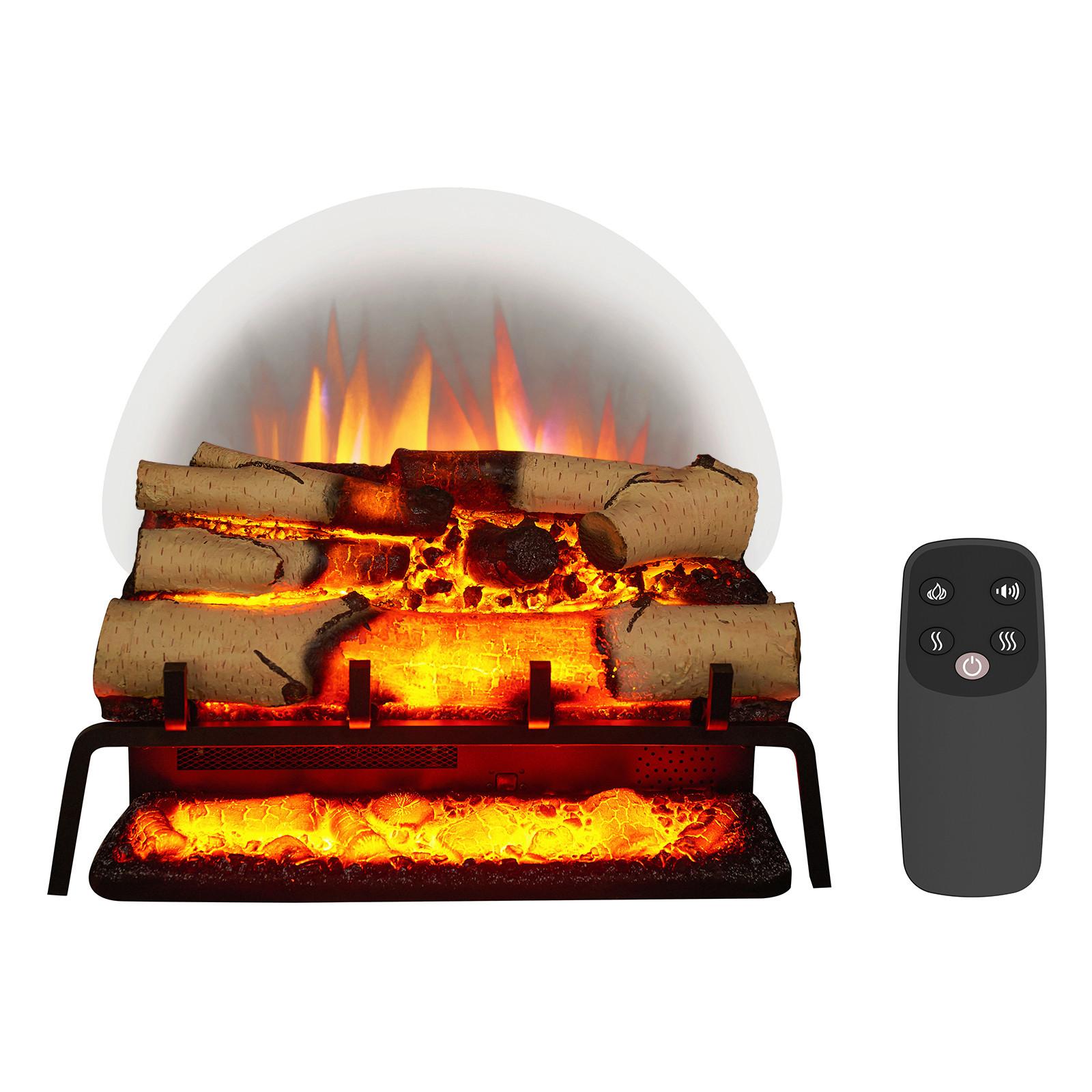 Elektrokamin Lilly Ef290b Crownflame - Schwarz, Basics, Holzwerkstoff/Metall (58/50/24cm)