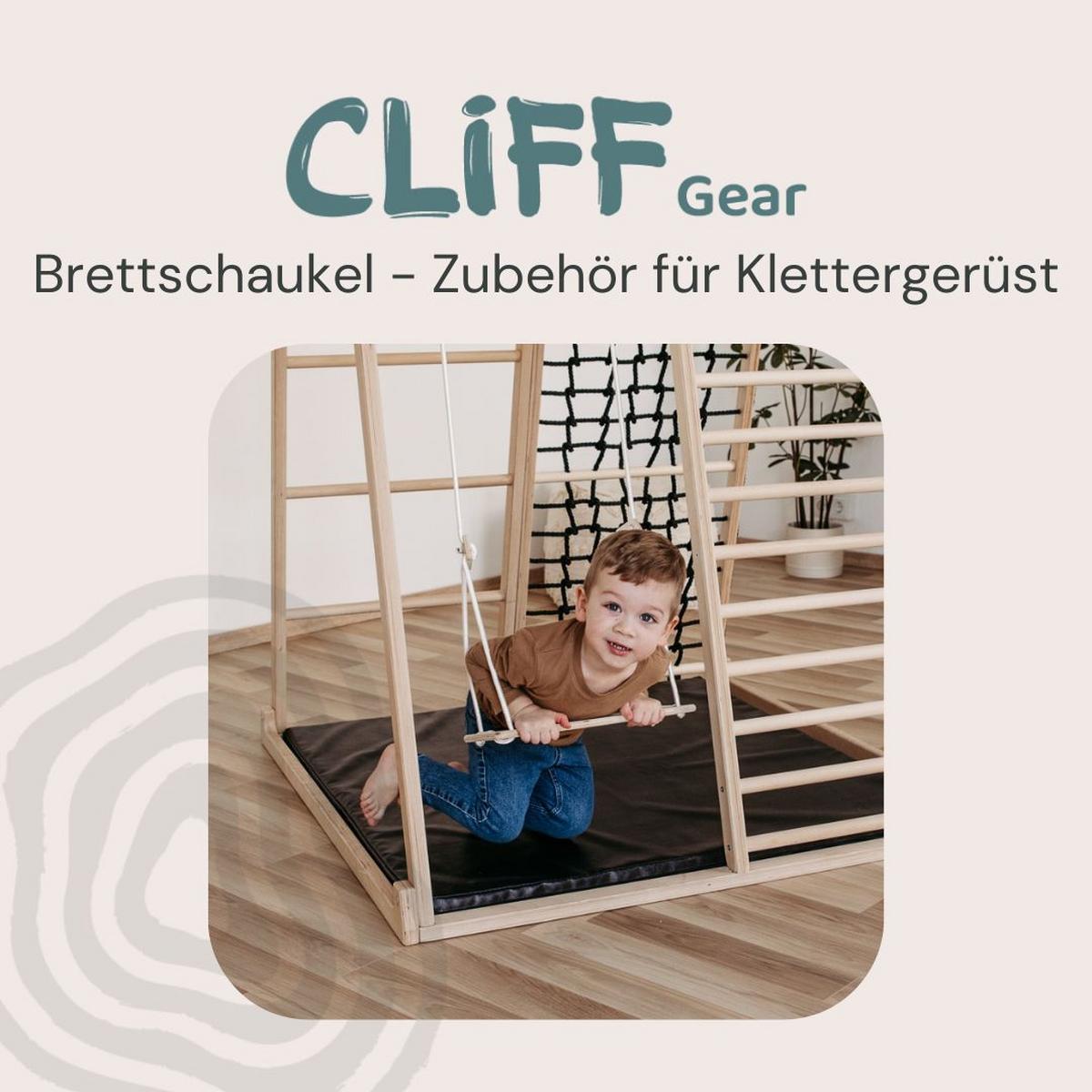 Brettschaukel natur 16,5x36,5 cm - Birkefarben, Basics, Holz (36,5/120/16,5cm)