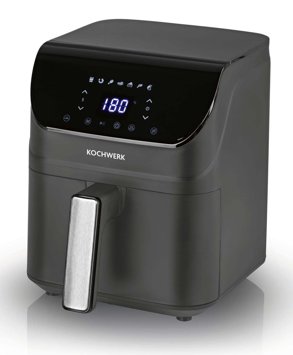 Heißluftfritteuse 14966 Rachs Kochwerk - Anthrazit, Basics, Kunststoff/Metall (34/25/30cm)