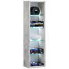 Wandregal Rasito Grau B: 21 cm - Grau, Design, Glas/Holzwerkstoff (21/77/14cm) - MID.YOU