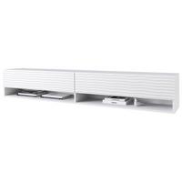 Lowboard Amadeo A180 Weiss B: 180 Cm - Weiß/Grau, LIFESTYLE, Holzwerkstoff (180/30/31cm) - P & B