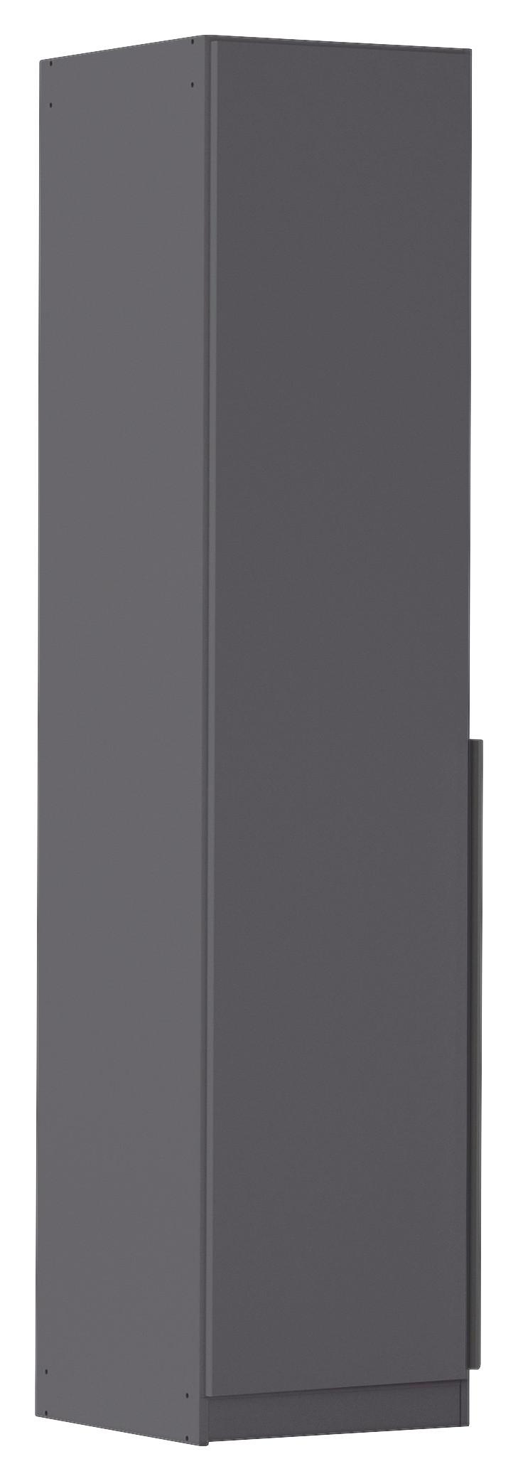 Drehtürenschrank Alabama Grau Metallic B: 47 Cm - Grau, MODERN, Holzwerkstoff (47/229/54cm) - Rauch Möbel