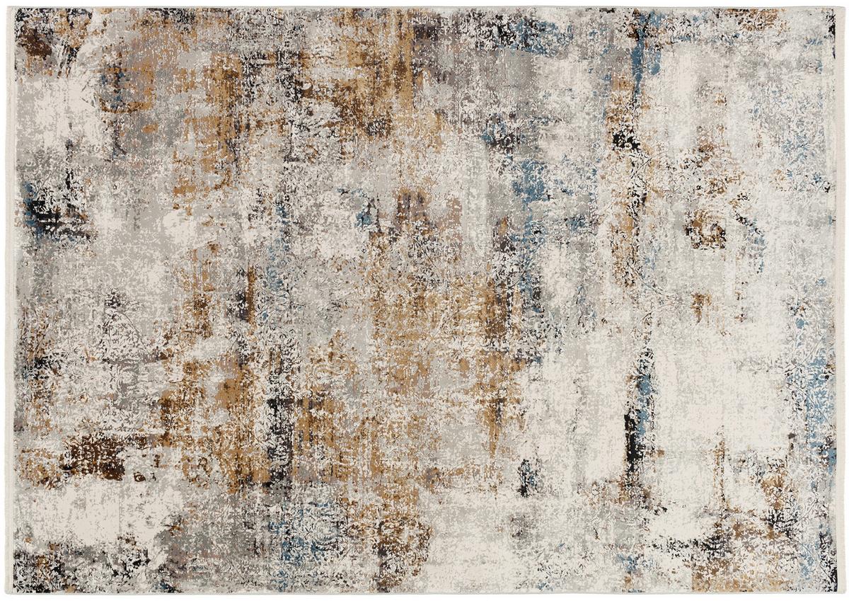 Webteppich Le Mans 04 Grau/Schwarz 67x130 cm - Schwarz/Grau, Design, Textil (67/130cm) - Dieter Knoll