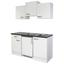 Kuchynská Linka Alba G150-1001-002 - biela/bridlicová, Moderný, kompozitné drevo (150cm) Kuchynská Linka Alba G150-1001-002 - biela/bridlicová, Moderný, kompozitné drevo (150cm)