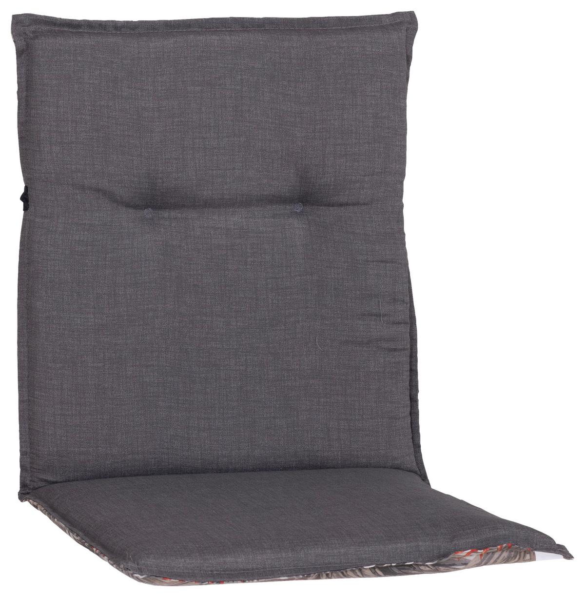 Sesselauflage Niederlehner Grau/Orange - Grau, Basics, Textil (100/48/5cm)
