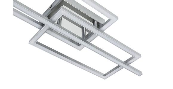 Led-deckenleuchte Nevi - Chromfarben/Silberfarben, MODERN, Kunststoff/Metall (63/24,5/7,7cm) - Luca Bessoni