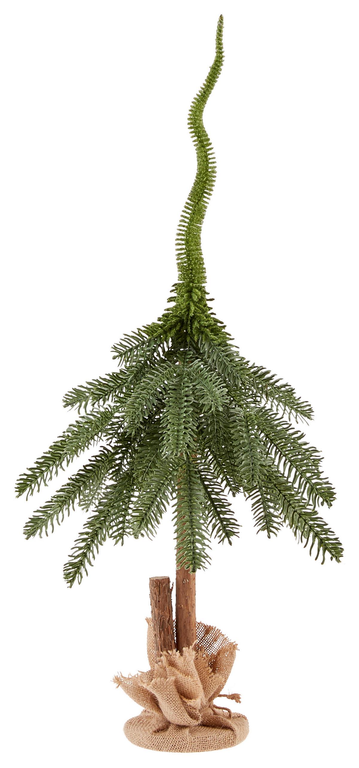 Dekor Karácsonyfa Dakota - barna/zöld, Konventionell, műanyag/textil (30/30/70cm) - Luca Bessoni