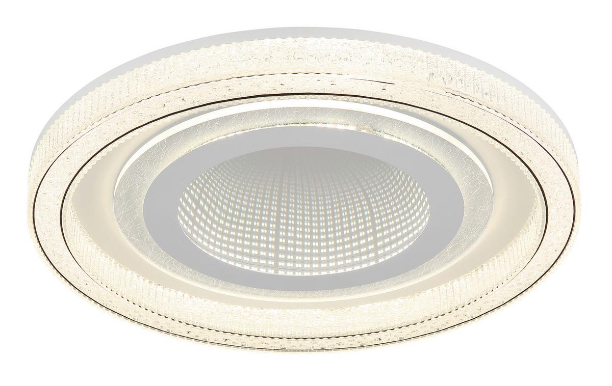 LED-DECKENLEUCHTE 48557-48W ALSUNA - Klar/Weiß, KONVENTIONELL, Kunststoff/Metall (48/7cm) - Globo