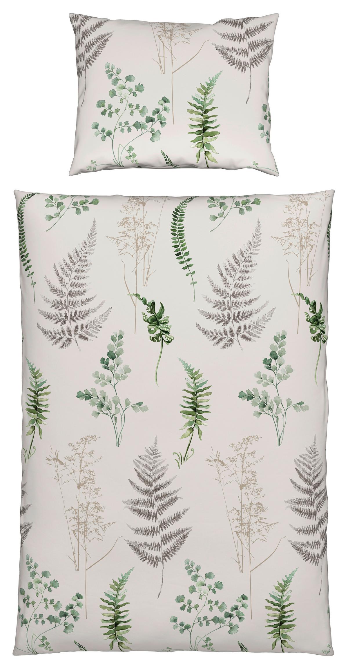 Bettwäsche Flora - Grün, ROMANTIK / LANDHAUS, Textil - James Wood