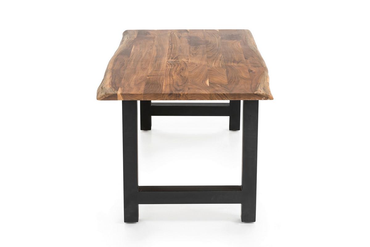 Esstisch Naturfarben/schwarz B: 160 Cm - Schwarz/Naturfarben, MODERN, Holz/Metall (160/85/76,5cm) - Livetastic