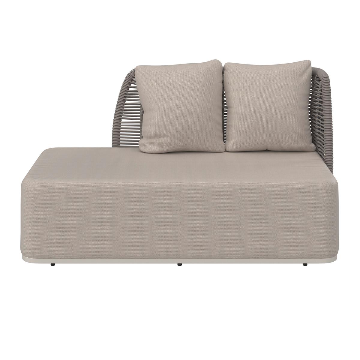 TERASOVÁ SEDACÍ SOUPRAVA MARINO - světle šedá/tmavě šedá, Moderní, kov/textil (153/81/76cm) - Bessagi Garden