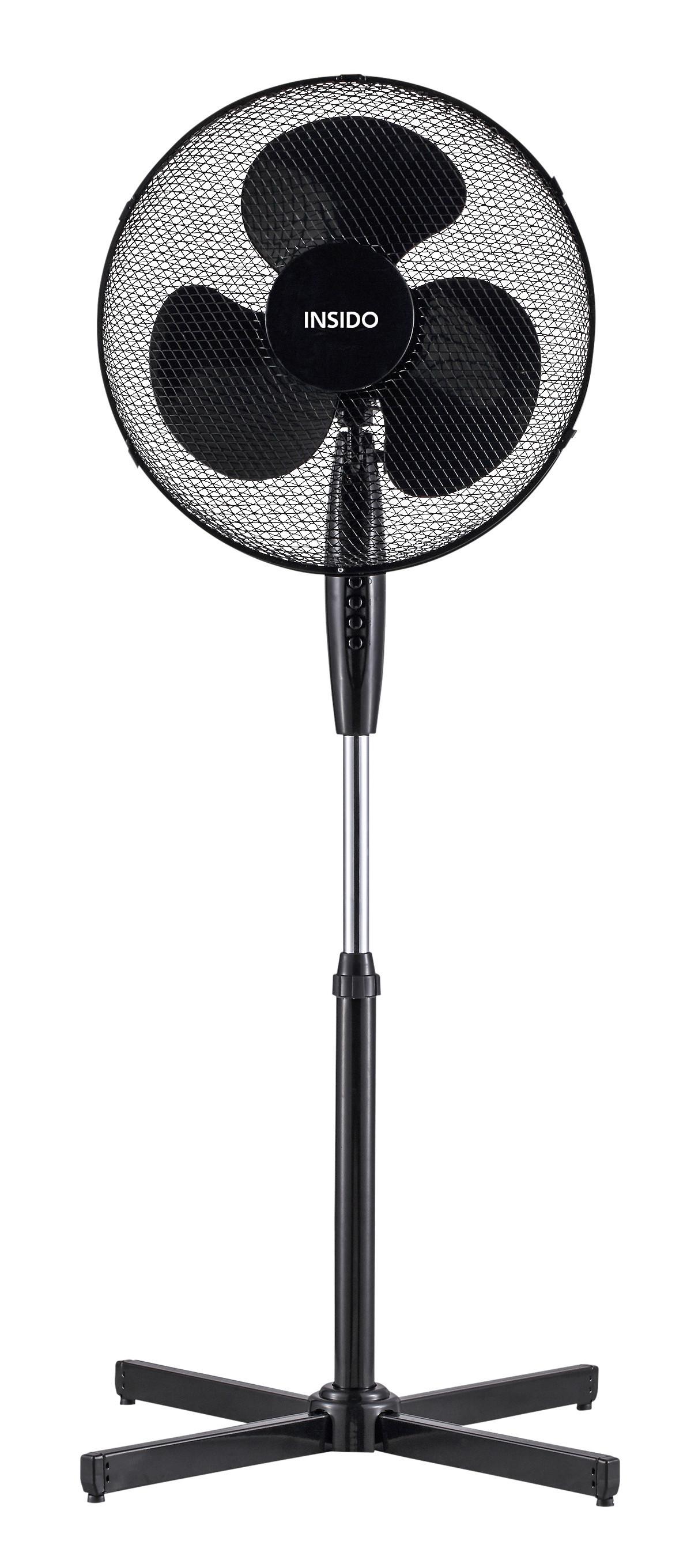 Stojanový Ventilátor Giesbert - černá, kov/plast (60/122cm) - Insido