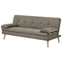 Schlafsofa Armano Braun B: 190 cm - Braun/Naturfarben, Basics, Holz/Textil (190/83/87cm) - P & B