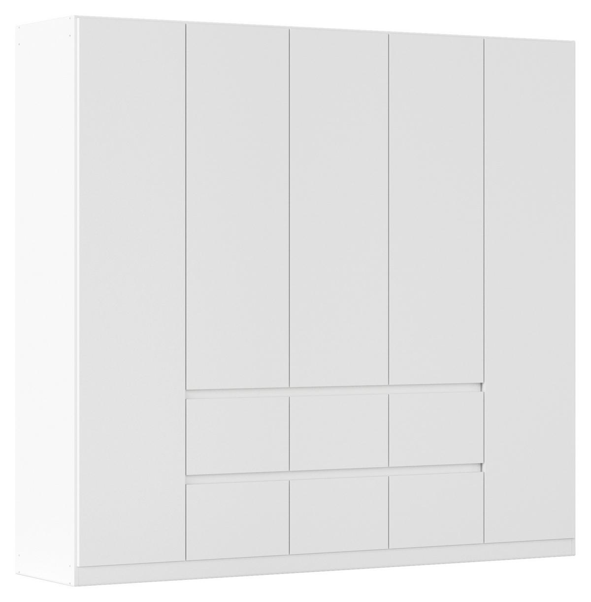 Drehtürenschrank Mainz Weiß B: 226 Cm - Weiß, Basics, Holzwerkstoff (226/210/54cm) - Rauch Möbel
