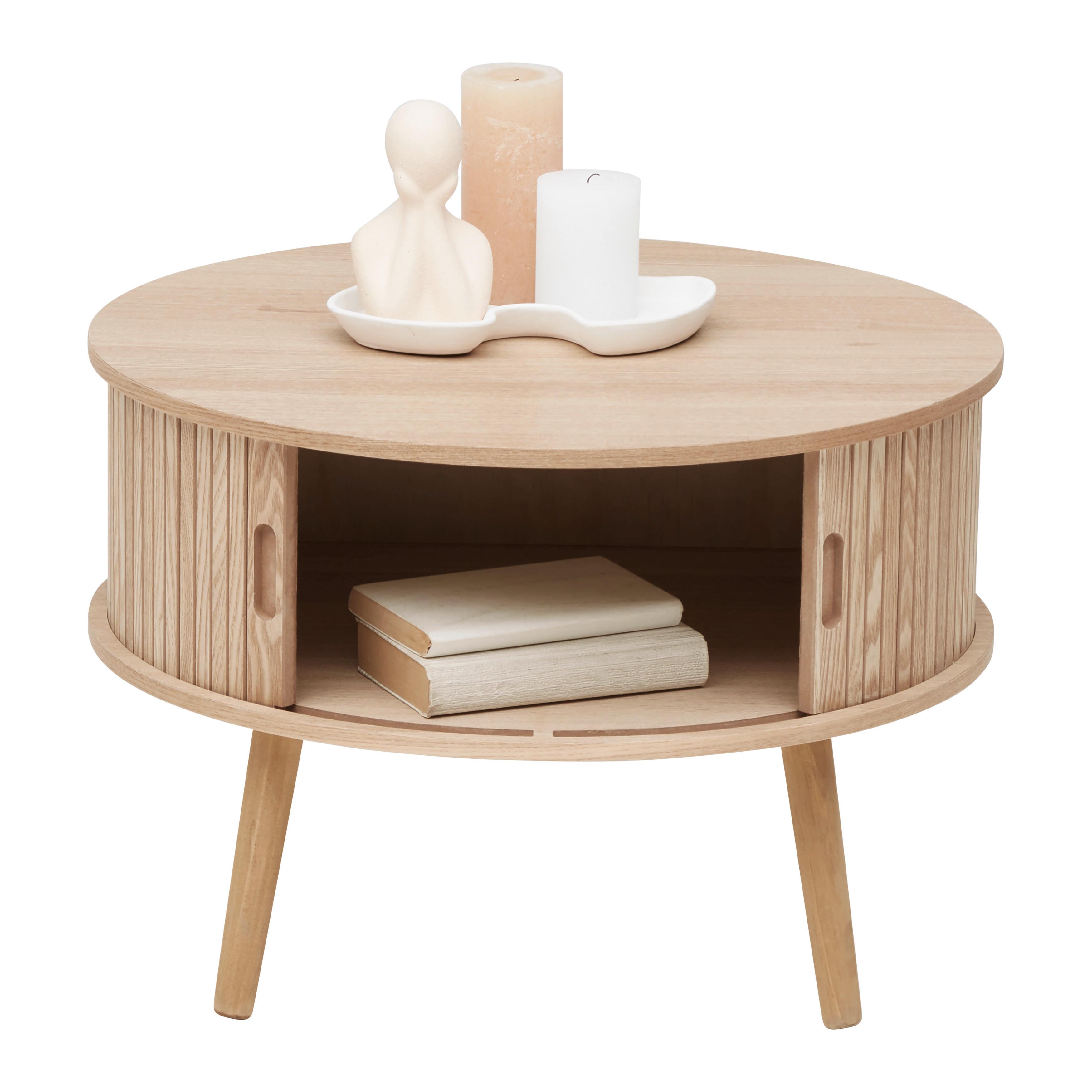 Konferenčný stolík SKANDY - prírodná farba, Modern, drevo/kompozitné drevo (60/40cm) - Premium Living