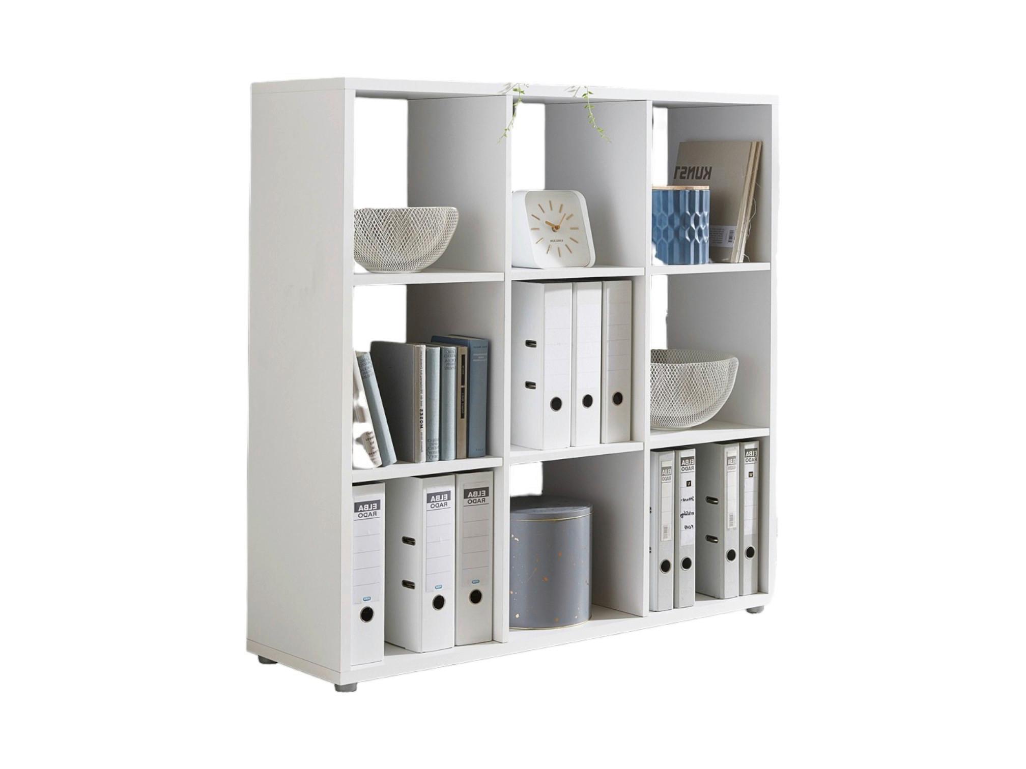 Raumteiler Nizza B: 106,5cm Weiß - Silberfarben/Weiß, MODERN, Holzwerkstoff (106,5/108,5/33cm) - MID.YOU