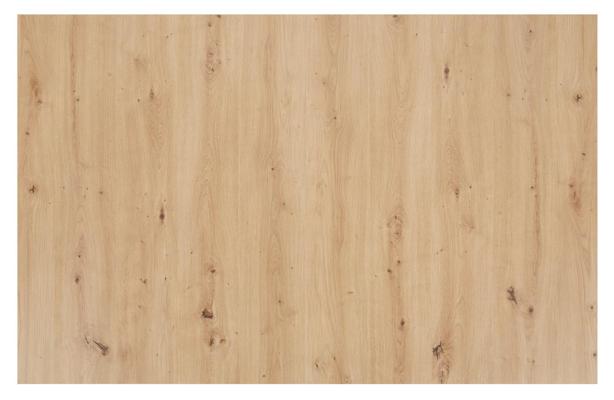 VÝSUVNÝ STŮL DINNER KONZEPT 2 - černá/dub artisan, Moderní, kov/kompozitní dřevo (160-210/90/75cm) - Mömax