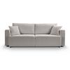 Schlafsofa Point Hellgrau B: 250cm - Hellgrau/Schwarz, Basics, Holz/Textil (250/95/99cm) - MID.YOU