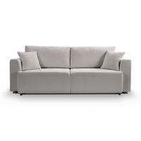 Schlafsofa Point Hellgrau B: 250cm - Hellgrau/Schwarz, Basics, Holz/Textil (250/95/99cm) - MID.YOU