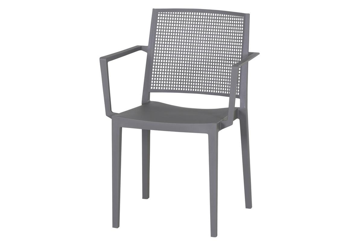 Stapelstuhl T20123 - Grau, Basics, Kunststoff (46/80/56cm) - Siena Garden