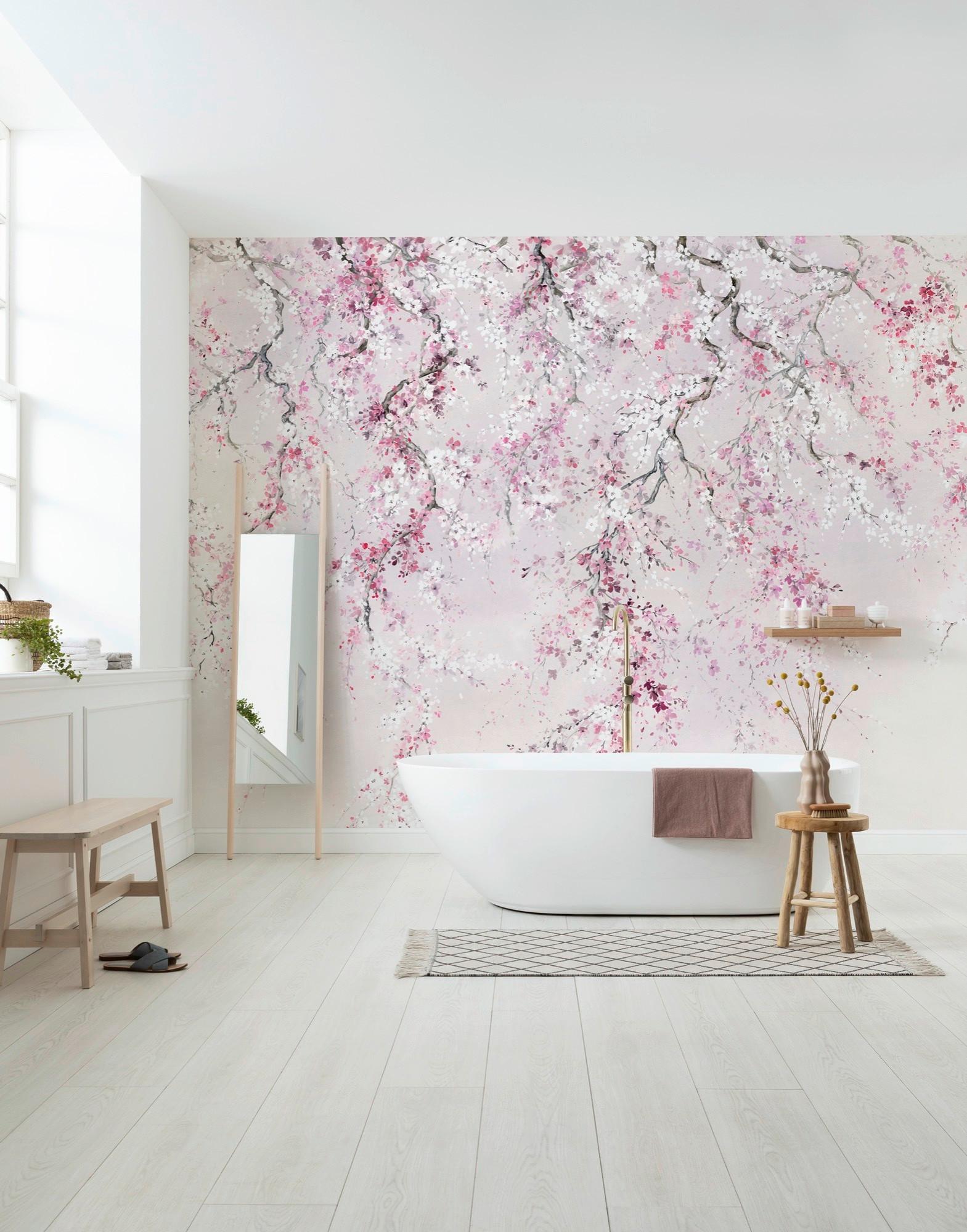 Fototapete Kirschblüten - Multicolor, Trend, Papier (300/280cm) - Komar