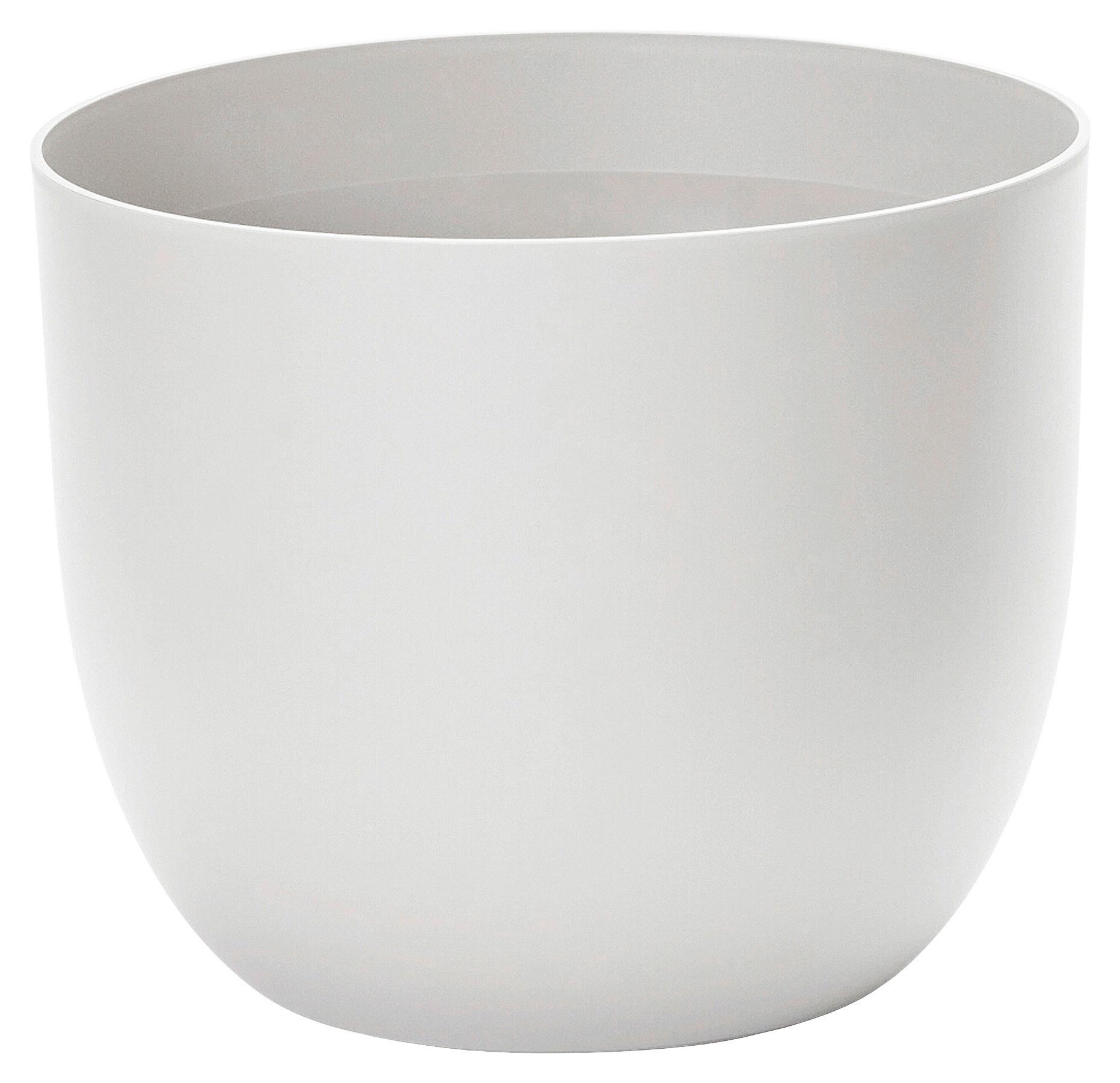 Übertopf Weiß D: 40 Cm Rund - Weiß, Basics, Kunststoff (40/32,5cm)