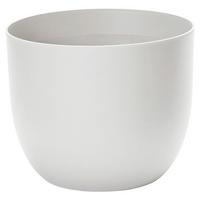 Übertopf Weiß D: 40 cm Rund - Weiß, Basics, Kunststoff (40/32,5cm)