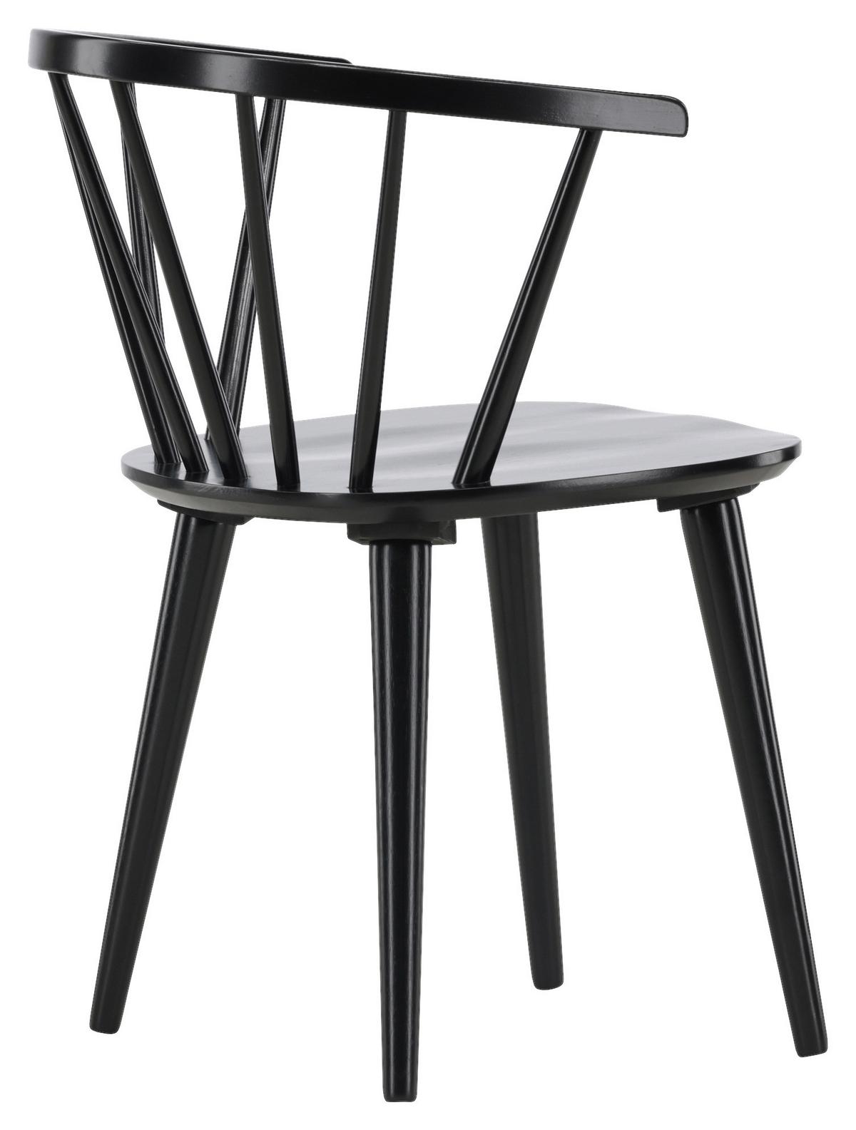 Stuhl-Set Bobby - Schwarz, Design, Holz (55/75/53cm) - Livetastic