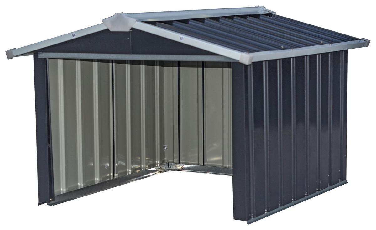 Kleingarage Robus - Anthrazit, MODERN, Metall (86/100/63,5cm) - Homezone