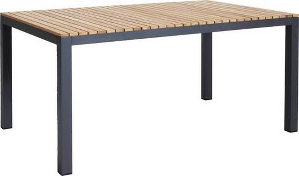 Gartentisch Mood Extreme Teakholz/metall L 167,5 Cm - Anthrazit/Teakfarben, KONVENTIONELL, Holz/Metall (167,5/100/74cm) - Gardenson