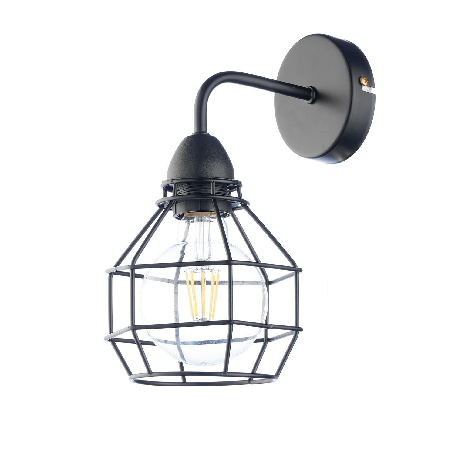 Wandleuchte 4859/App - Schwarz, Basics, Metall (16/23cm)