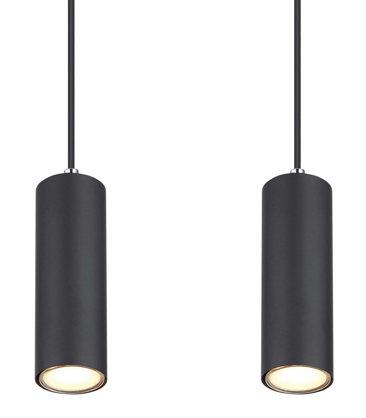 Függőlámpa 57911-4hb - fekete, Design, fém (65/6/120cm) - Globo