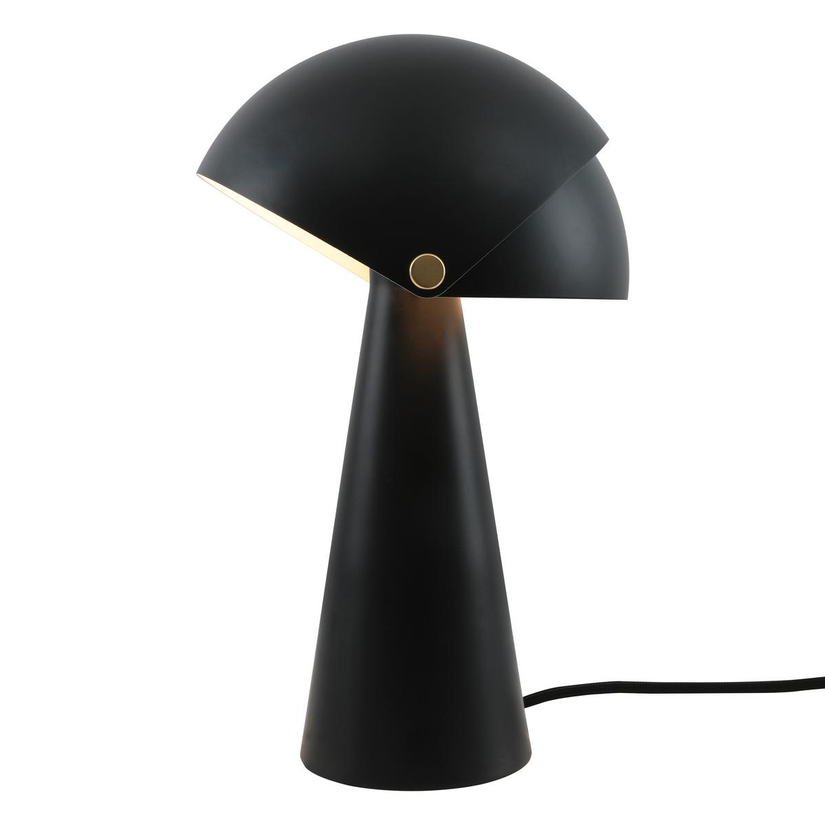 Tischleuchte Align Schwarz D: 22 cm - Schwarz, Design, Metall (22/34cm) - Nordlux
