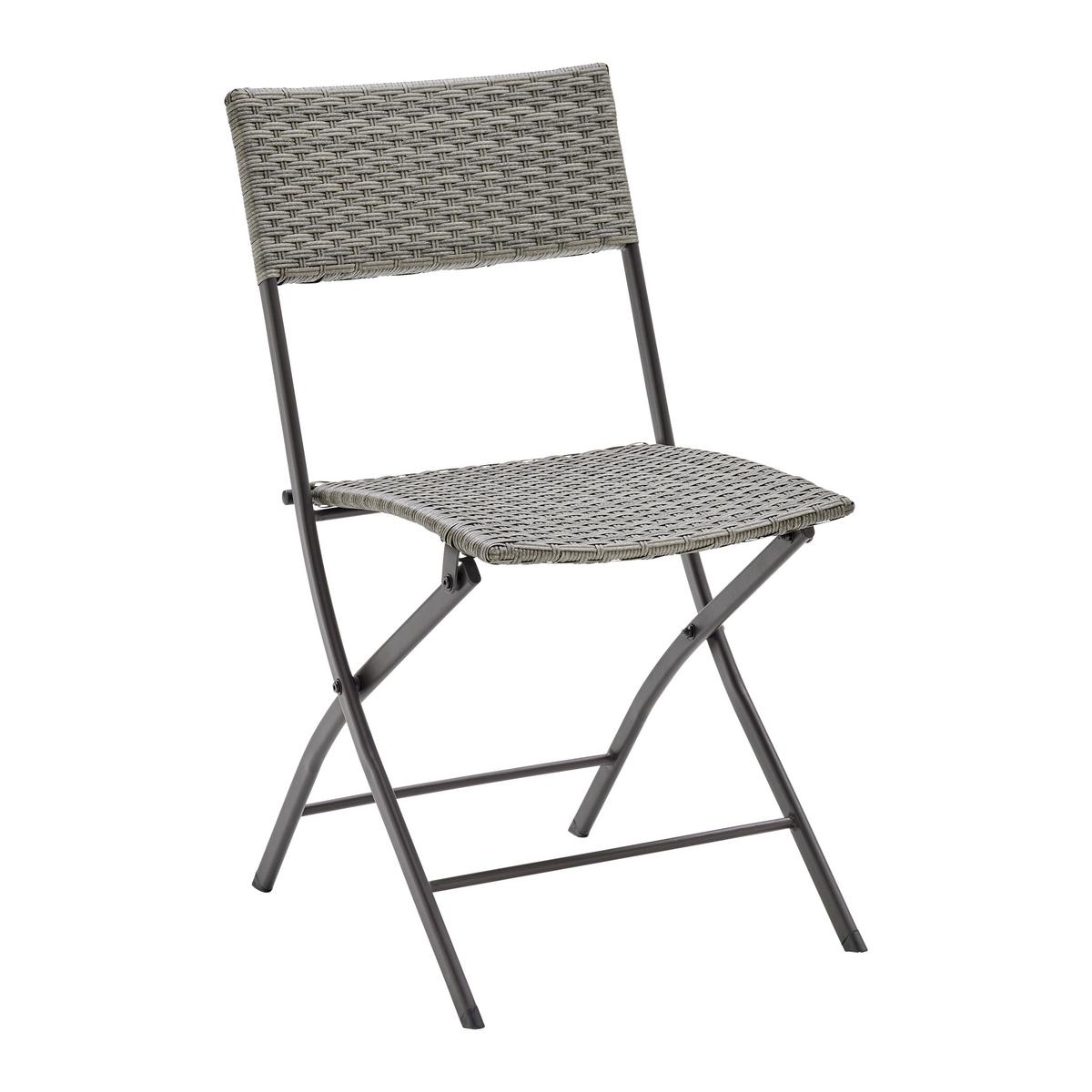 Sada na balkón MARIO šedá/hnědá - šedavě hnědá, Moderní, kov/textil (110/86,5/80cm) - Bessagi Garden