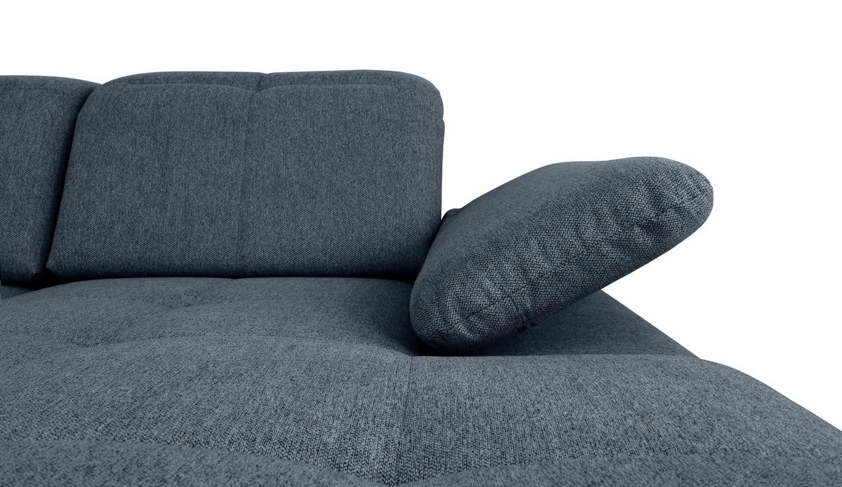 Wohnlandschaft Ramzes Dunkelblau U: 215x328x173 cm - Dunkelblau/Grau, Design, Textil (215/328/173cm) - MID.YOU