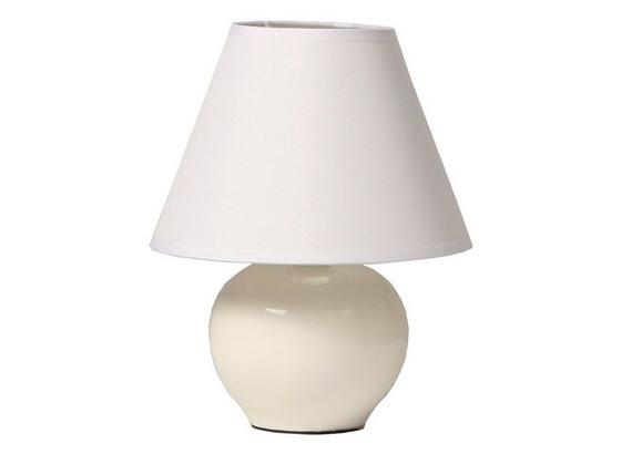 Tischleuchte Cindy - Creme, KONVENTIONELL, Keramik/Textil (18/23cm) - Ombra Tischleuchte Cindy - Creme, KONVENTIONELL, Keramik/Textil (18/23cm) - Ombra