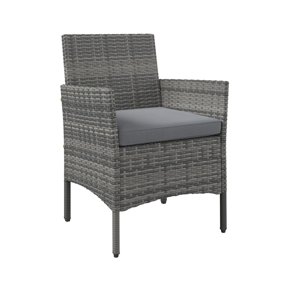 Loungegarnitur Cusco - Grau, MODERN, Kunststoff/Textil - Beldano