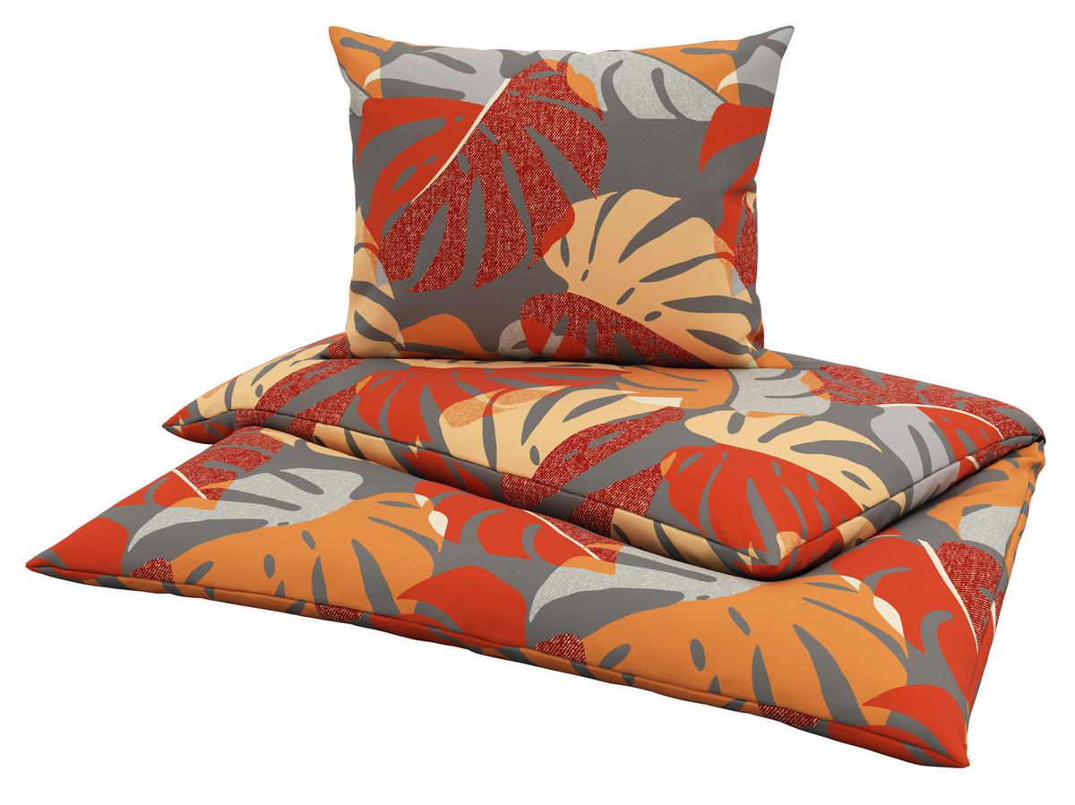 Ágyneműhuzat-garnitúra Paula - piros/szürke, Modern, textil (140/200cm) - Luca Bessoni