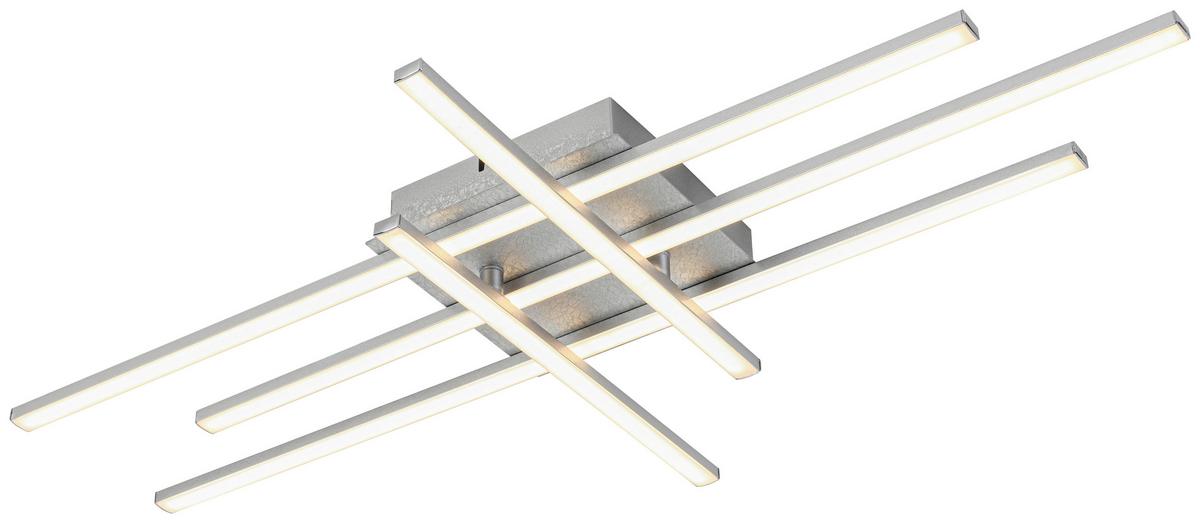 Led Mennyezeti Lámpa Cindy - ezüstszínű, Basics, műanyag/fém (40/69/6,5cm) - Luca Bessoni